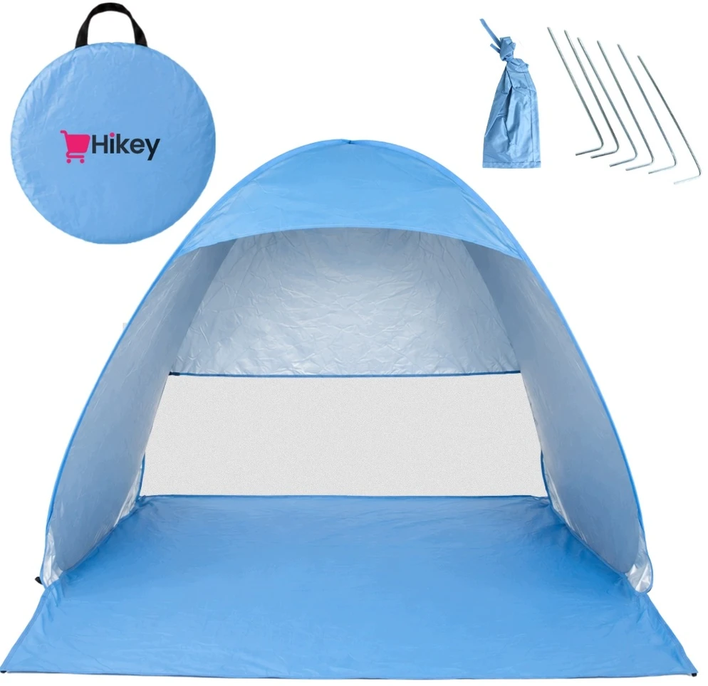 Hikey SAVIMI SURENKAMA TURISTINĖ POP-UP PAPLŪDŽIO palapinė, NEŠIOJAMAS UV+ dangtelis