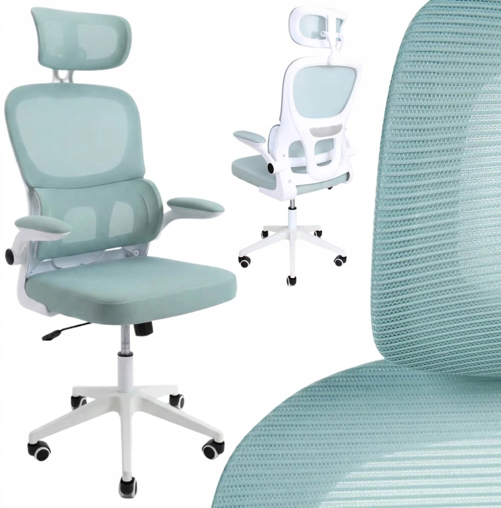 Hile Ergonomiška pasukama biuro kėdė, stalo kėdė, mėtų Žalias L069