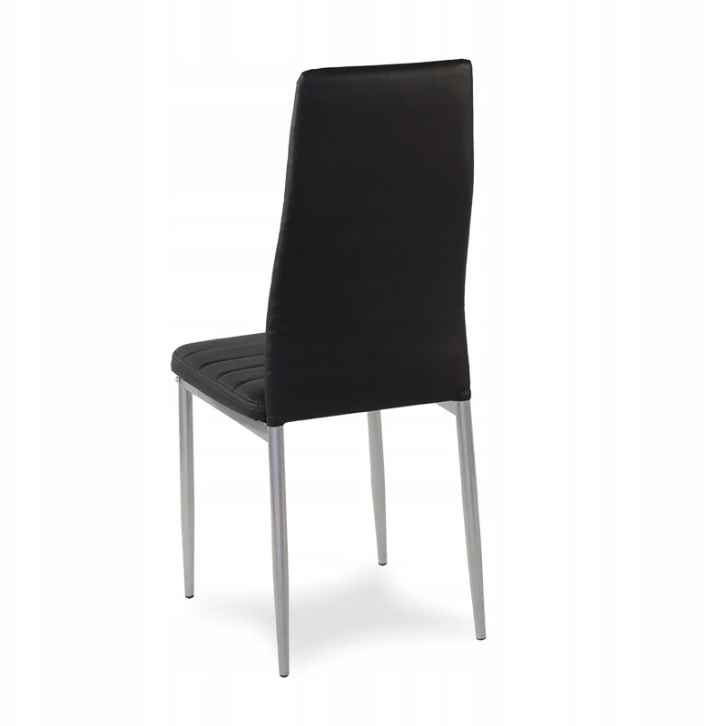 Hile Kėdė ECO LEATHER KĖDĖS juodos kojos pilkos 704B-TH