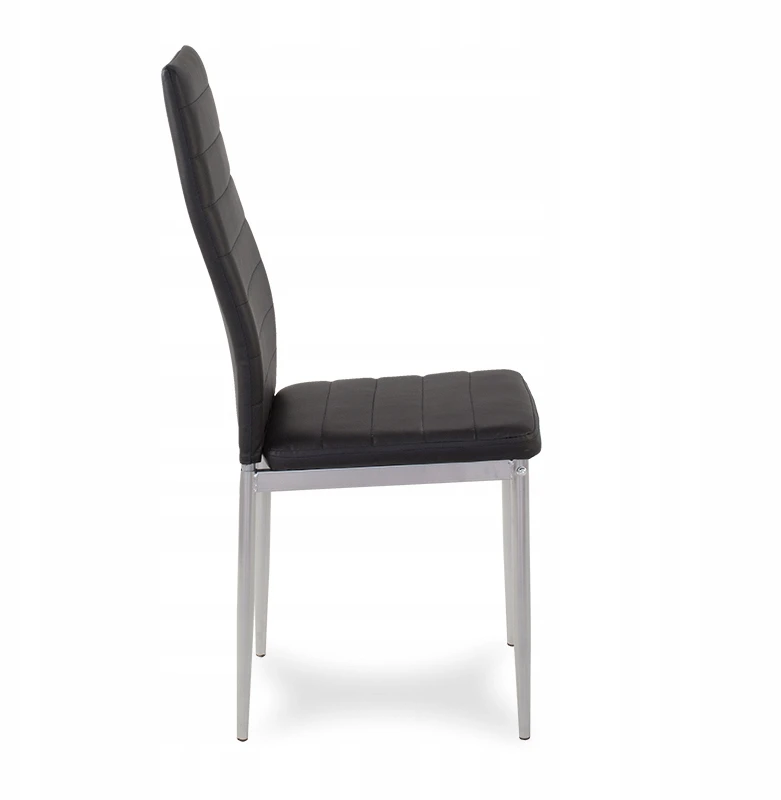 Hile Kėdė ECO LEATHER KĖDĖS juodos kojos pilkos 704B-TH