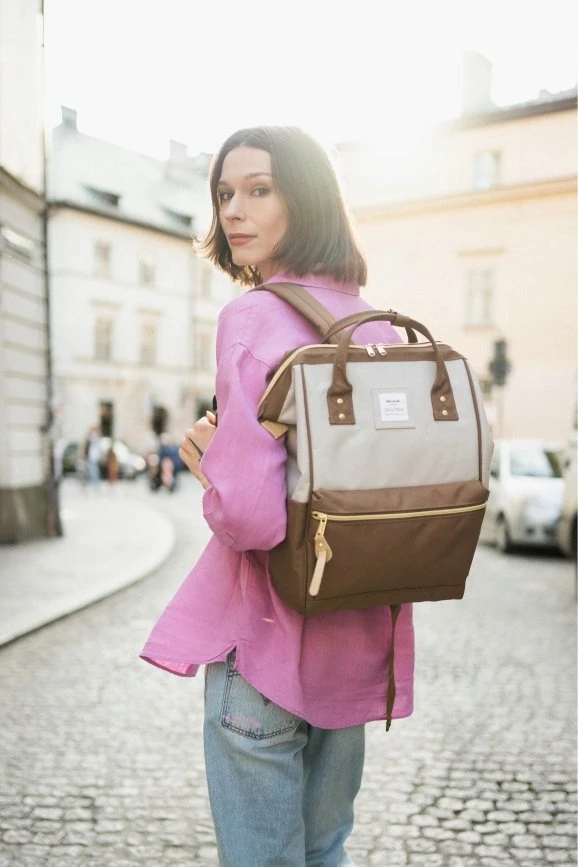Himawari Dual M geltonas miesto kuprinė, unisex