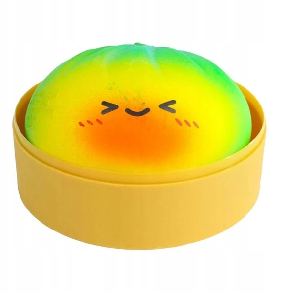 Trend Toys - Kawaii vaivorykštės putplasčio koldūnai 8,5 cm garinimo krepšelyje (201080)