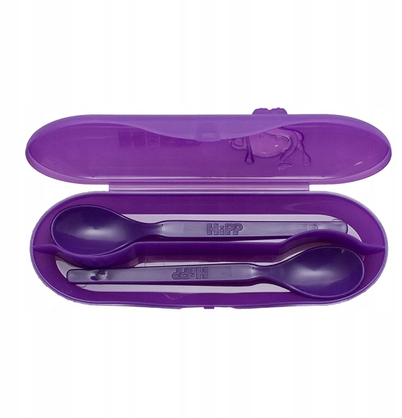 HiPP 2 Violetinė Spoons praktiškame dėkle