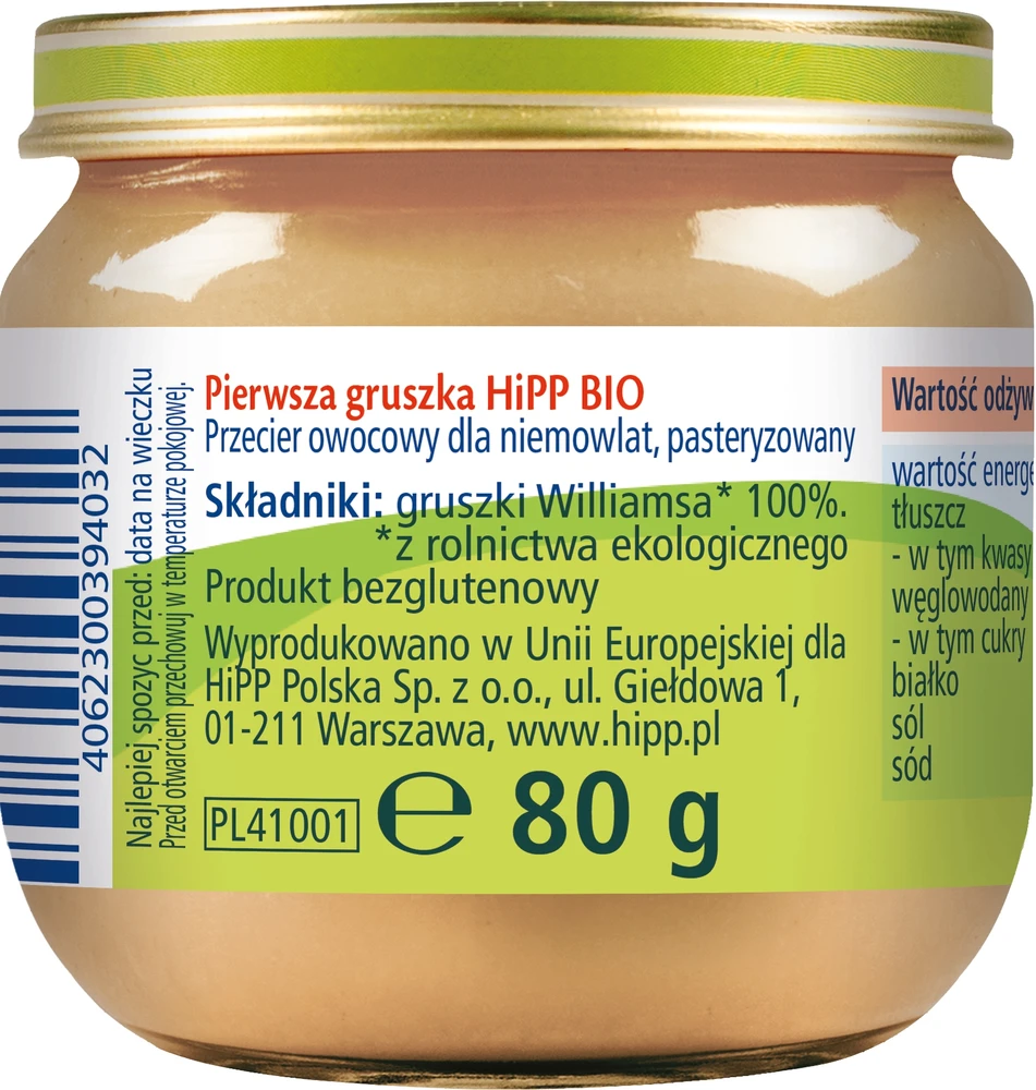 Hipp BIO desertas FIRST PEAR 80 g