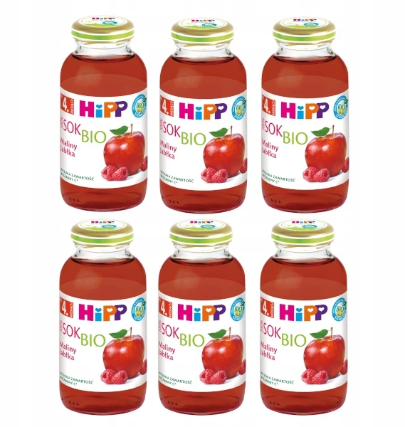 HiPP BIO kartoms Aviečių-obuolių sultys po 4 mėnesio, 200 ml