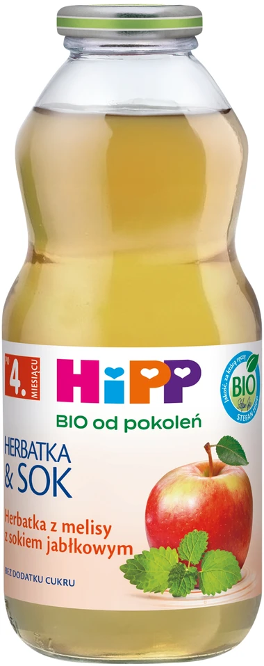 HiPP BIO kartoms melisos arbata su obuolių sultimis, 500 ml