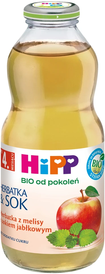 HiPP BIO kartoms melisos arbata su obuolių sultimis, 500 ml