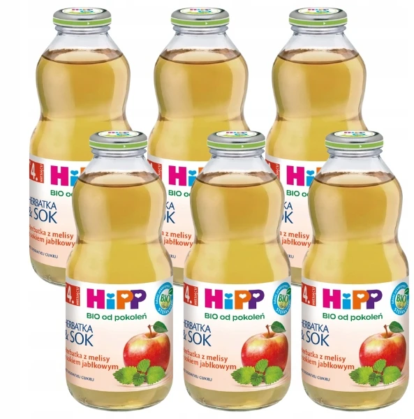 HiPP BIO kartoms melisos arbata su obuolių sultimis, 500 ml