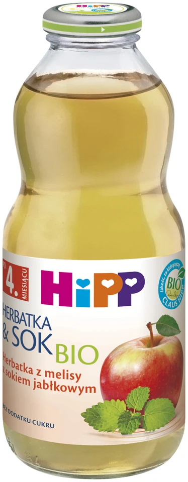 HiPP BIO kartoms melisos arbata su obuolių sultimis, 500 ml