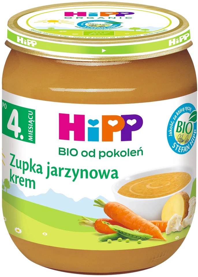 HiPP BIO Kreminė daržovių sriuba 125g po 4 mėn