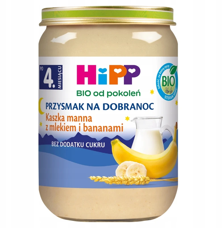 HiPP BIO Pieniška bananų manų košė po 4 mėnesio X6