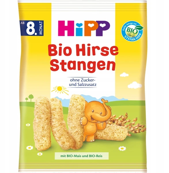 HiPP BIO sorų ir kukurūzų traškučiai iš Vokietijos