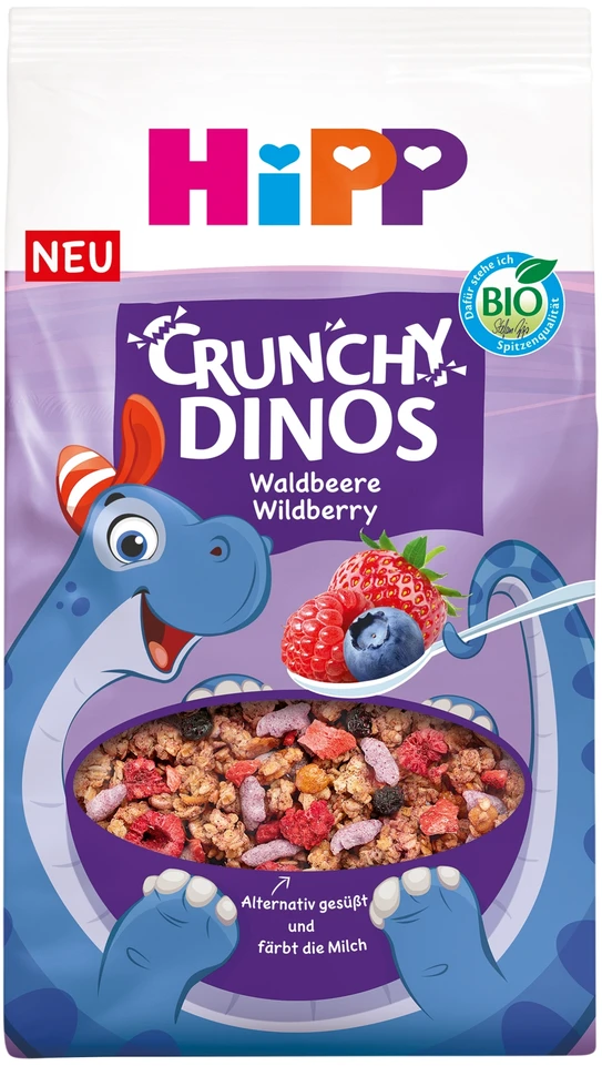 HiPP BIO traškus Dino muslis Miško vaisiai 300g,
