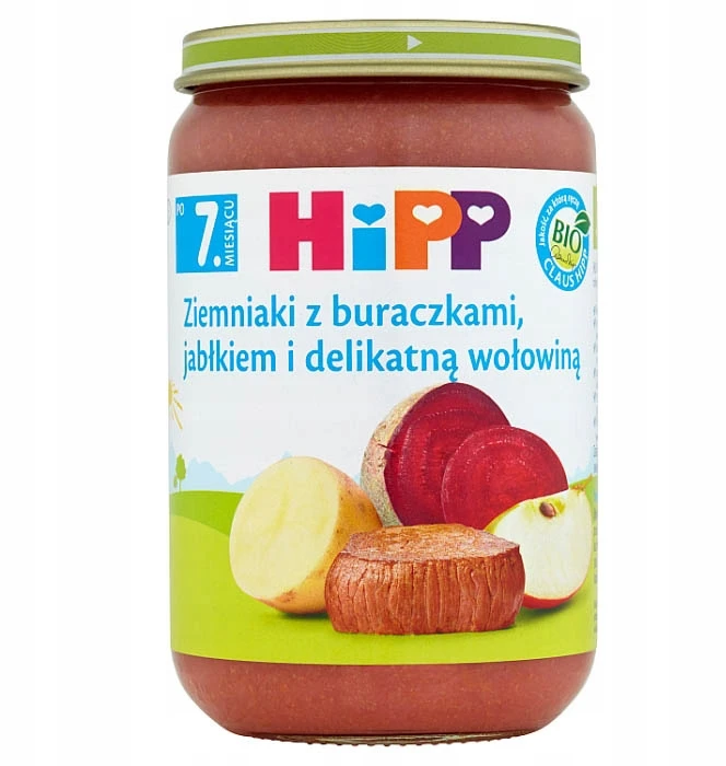 HiPP Bulvės su švelnia jautiena BIO 220g po 7 mėn