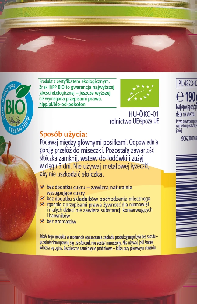 Hipp Desertas Avietės ir obuoliai su ryžių koše 5m+ 190 g