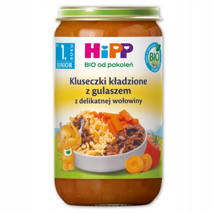 HiPP indai VAKARIENĖ po 1 metų MIX STIALINIAI 250g x7