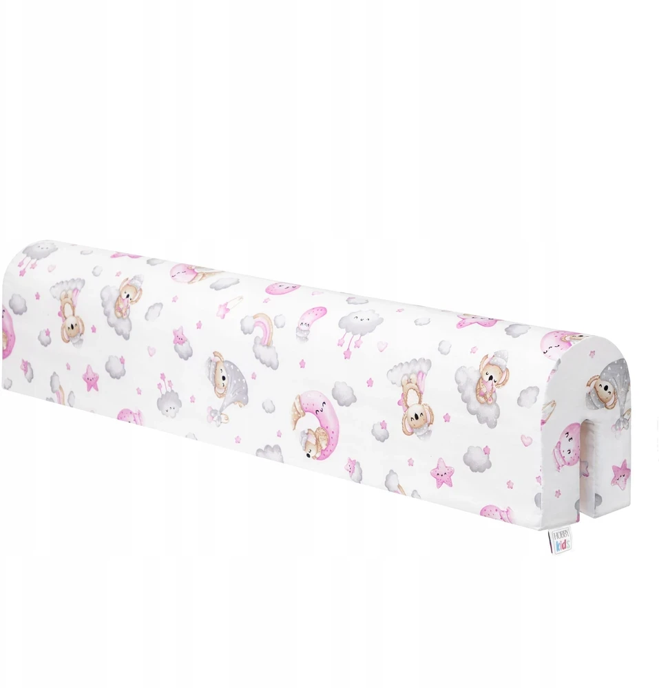 Hobby Kids Ochraniacz do łóżeczka na barierkę - Ochraniacz piankowy i su bawełny 80 cm