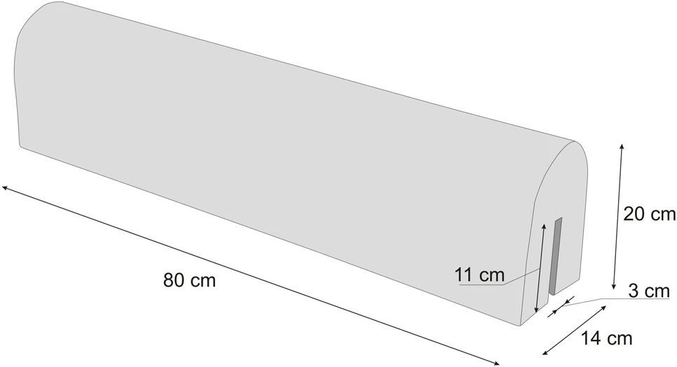 Hobbygarden Putplasčio apsauga vaikiškoms lovoms, turėklų apsauga 80 cm