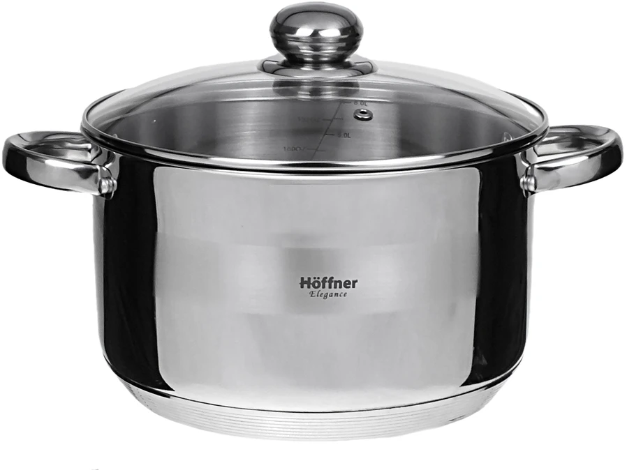 Hoffner Indukcinis puodas su dangčiu 3.5 L