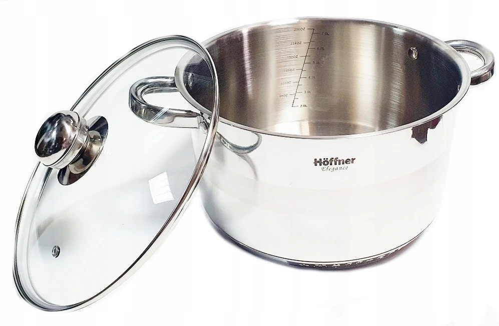 Hoffner Puodas 8,2l, 26cm, Nerūdijančio Plieno, Indukcinis