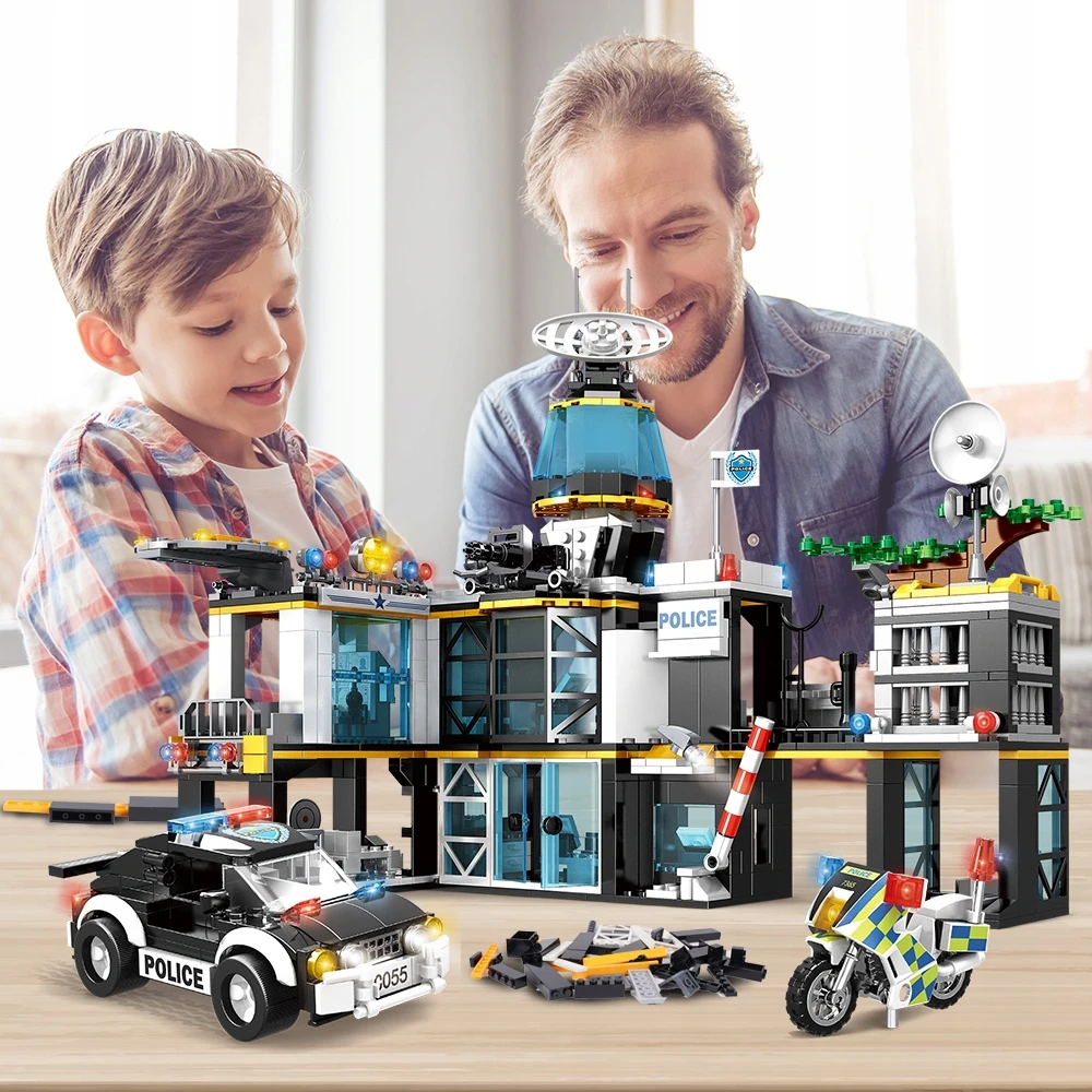 Hogokids BLOKŲ POLICIJOS NUOSTATOS LĖKTUVO LĖKTUVO BUTTERCYCLE POLICIJOS AUTOMOBILIŲ KALĖJIMO DOVANA 1261×