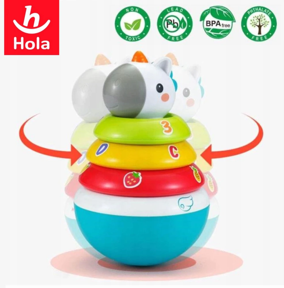 Hola PYRAMID SORTER WANKA WSTAŃKA interaktyvus bokštinis barškutis Rolli-Polli