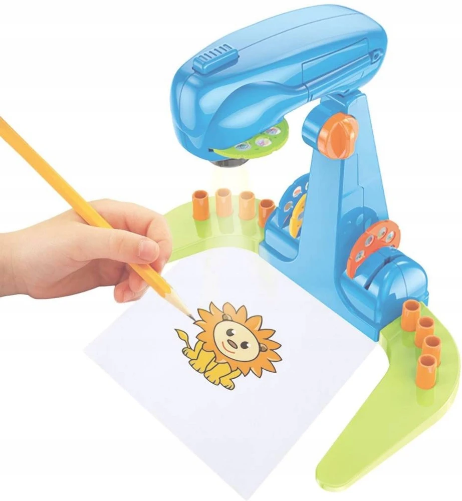 Hollakids DIDELIS projektorius Projektorius MOKYTIS PIEŠIMO, 32 skaidrės, flomasteriai