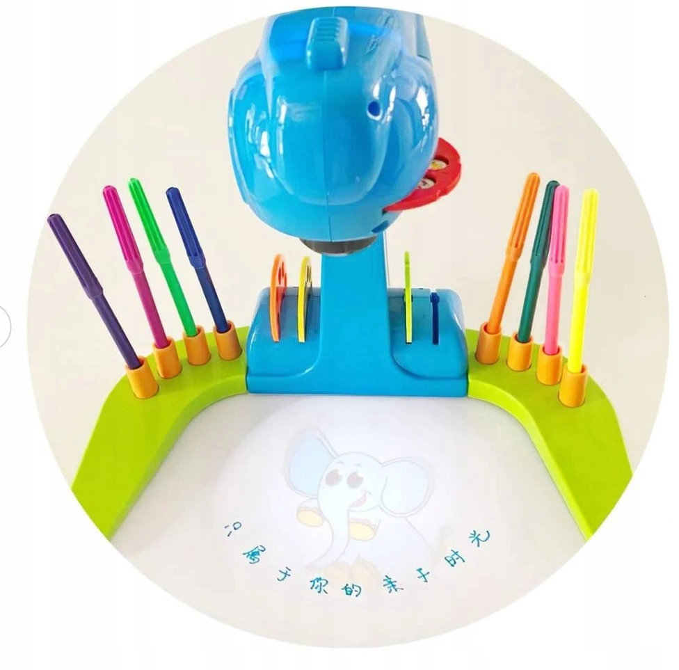 Hollakids DIDELIS projektorius Projektorius MOKYTIS PIEŠIMO, 32 skaidrės, flomasteriai