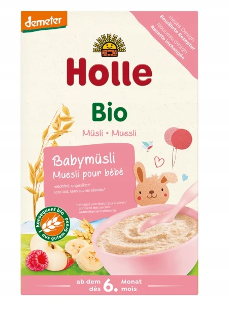 Holle Aviečių-bananų muslis, be pieno 250 g Ekologiškas