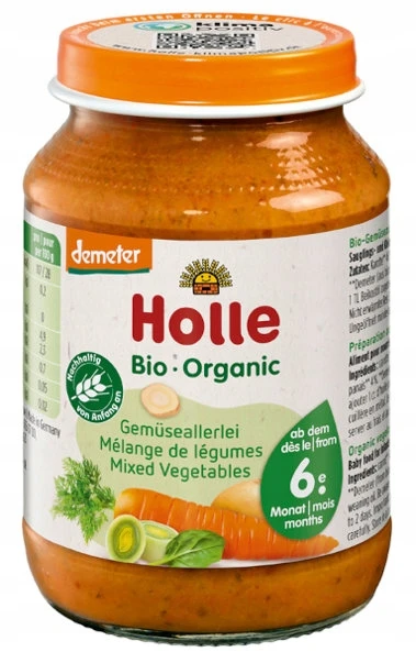 HOLLE BIO daržovių mišinys, pilnas vitaminų ir mineralų