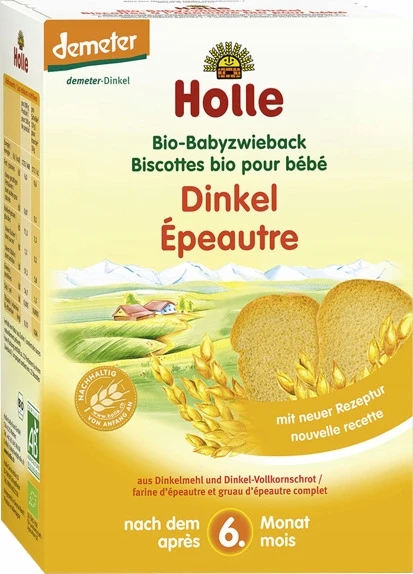 Holle BIO Delicate Spelta Džiūvėsiai