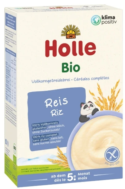 Holle BIO Demeter Viso grūdo ryžių košė, be pieno