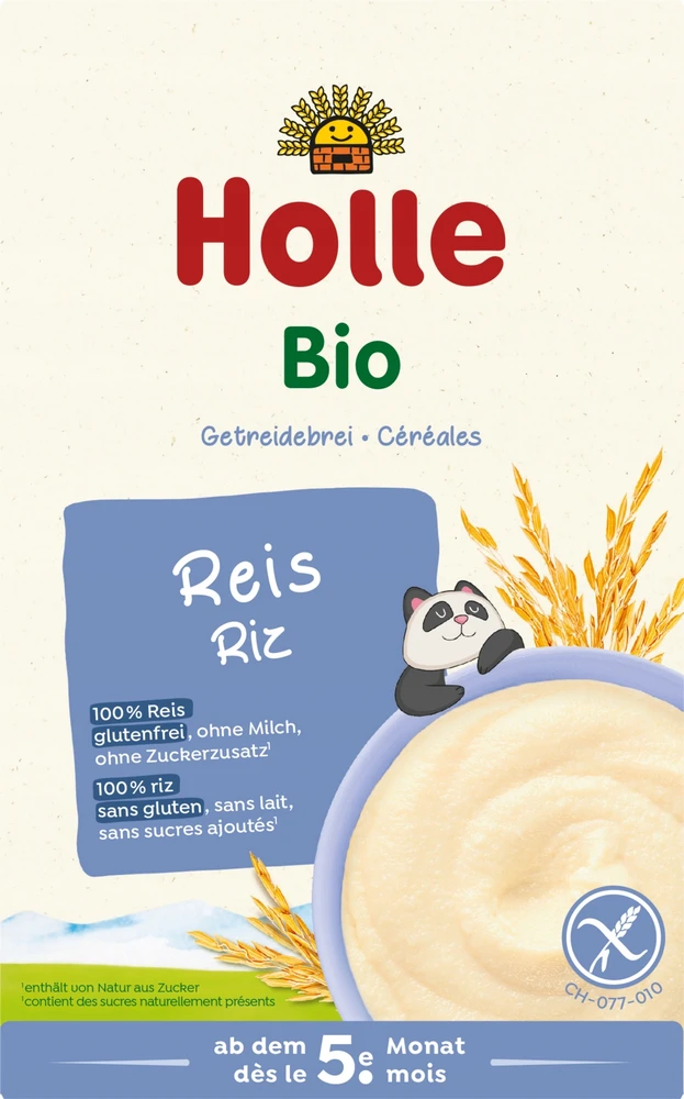 Holle BIO Demeter Viso grūdo ryžių košė, be pieno