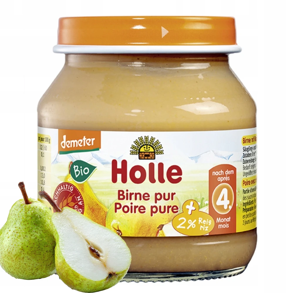 HOLLE BIO DESERTAS PARUOTA KRIAUŠĖ BE CUKRAUS 125G