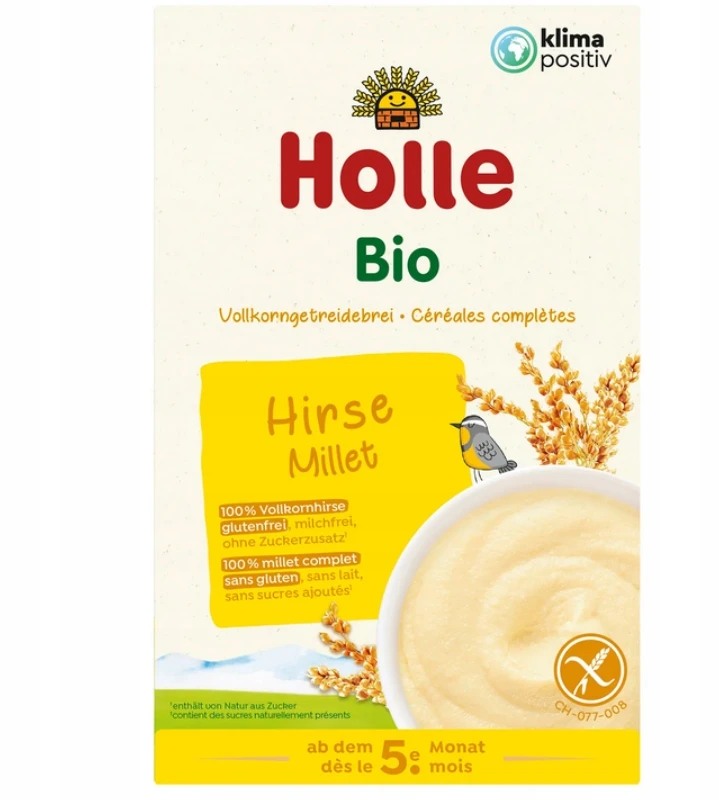 Holle BIO pilno grūdo sorų košė Vit. B1 B6 SKULĖ