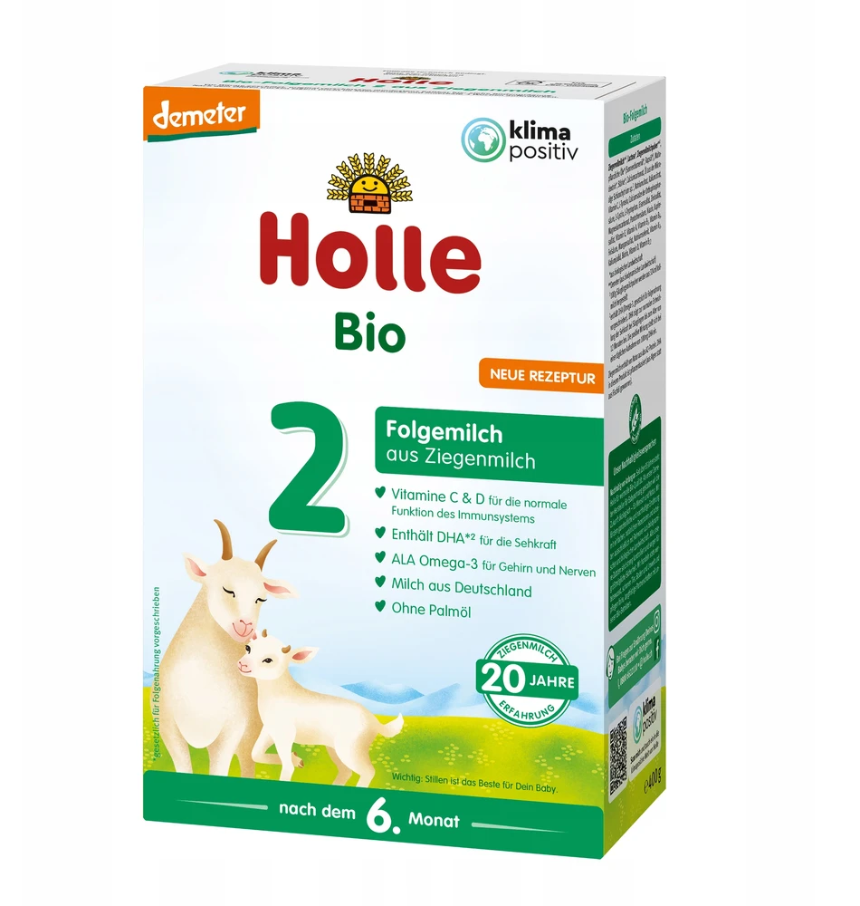 Holle ožkų pieno milteliai Bio 2 400g