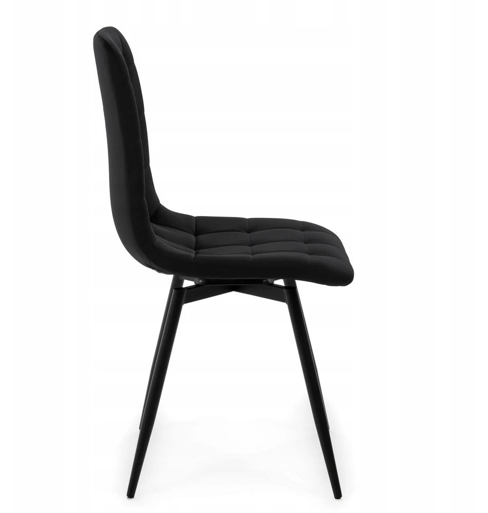 Home Design ARCO VELVET Juodas MINŠTA SUKAMA KĖDĖ SVETAINEI VALGOMOSIUI