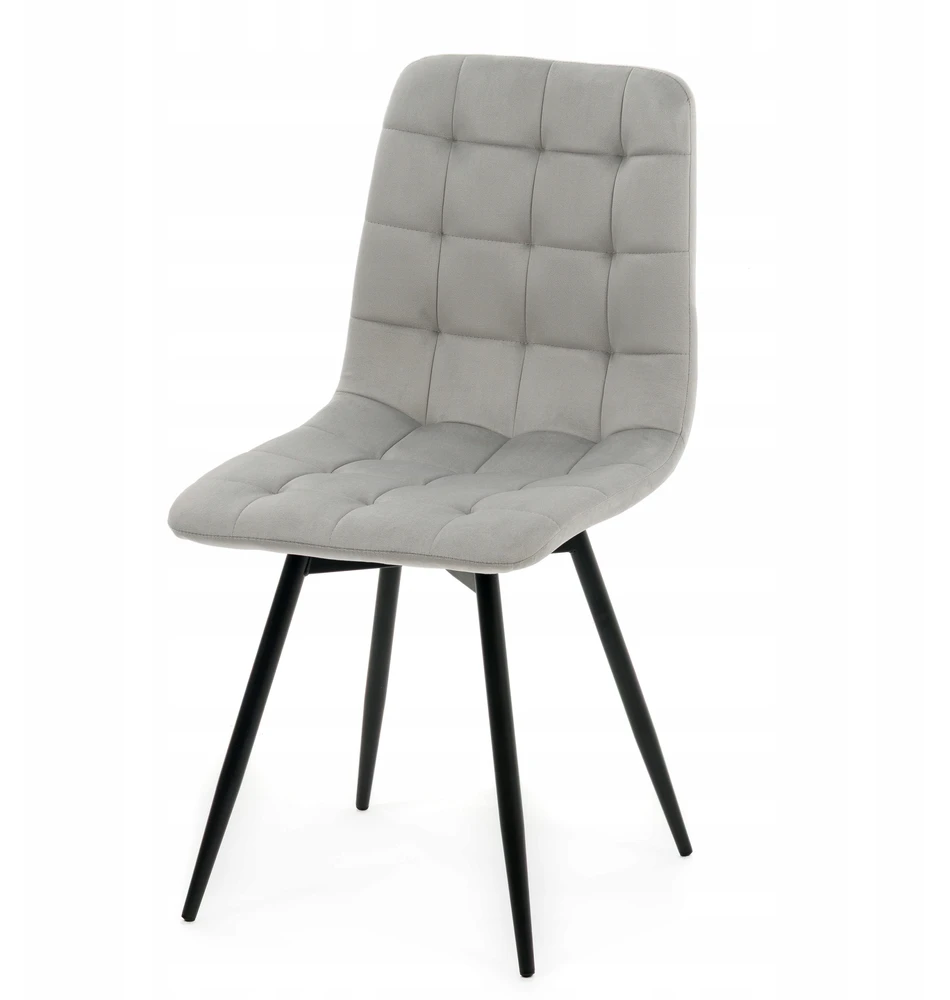 Home Design ARCO VELVET ŠVIESI PILKA MINŠTA SUKAMA KĖDĖ SVETAINEI VALGOMOSIAI
