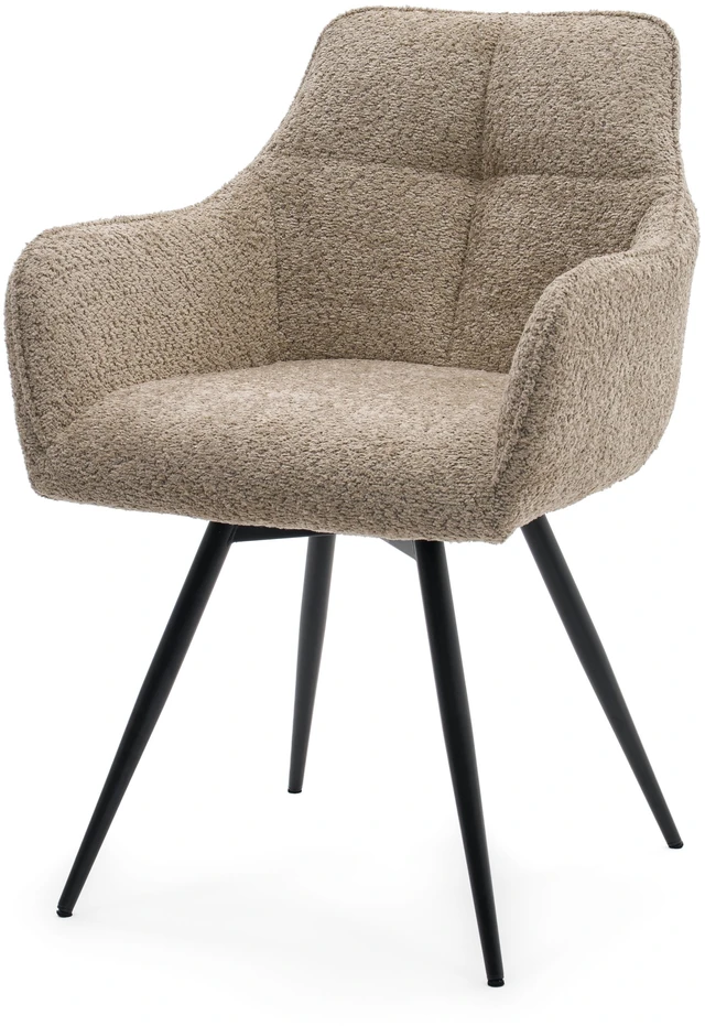 Home Design BOUCLE MINŠTA SUKAMA KĖDĖ SVETAINEI QUATTRO BEIGE