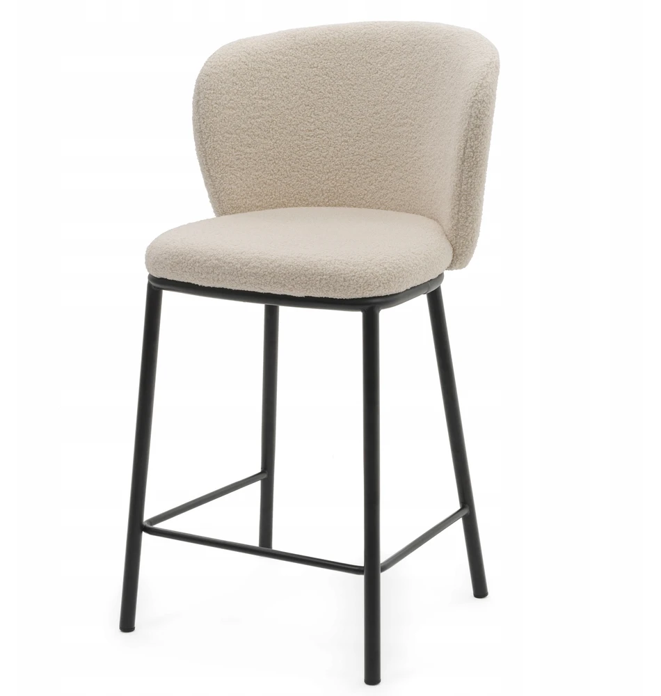 Home Design BOUCLE ŠVIESIAI BEIGE MINŠTAS KABLIS SVETAINEI, VALGOMAI, MODERNAUS BARI