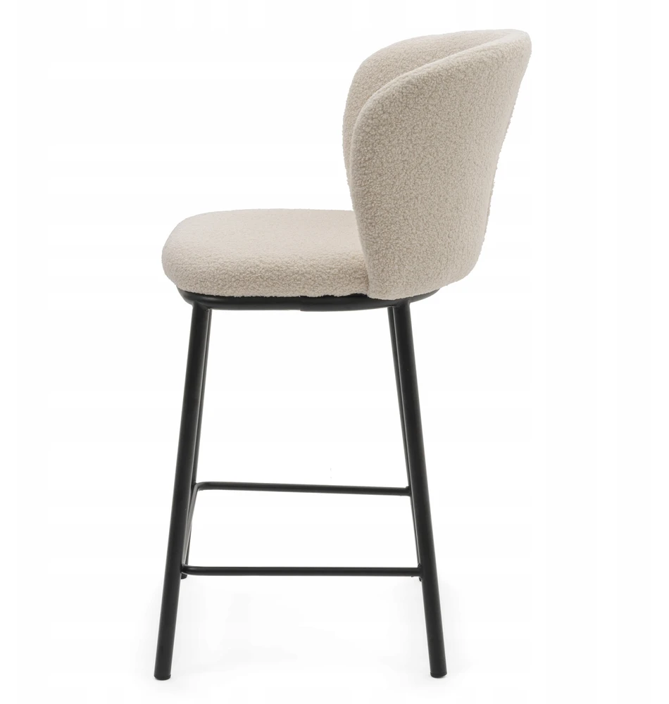 Home Design BOUCLE ŠVIESIAI BEIGE MINŠTAS KABLIS SVETAINEI, VALGOMAI, MODERNAUS BARI