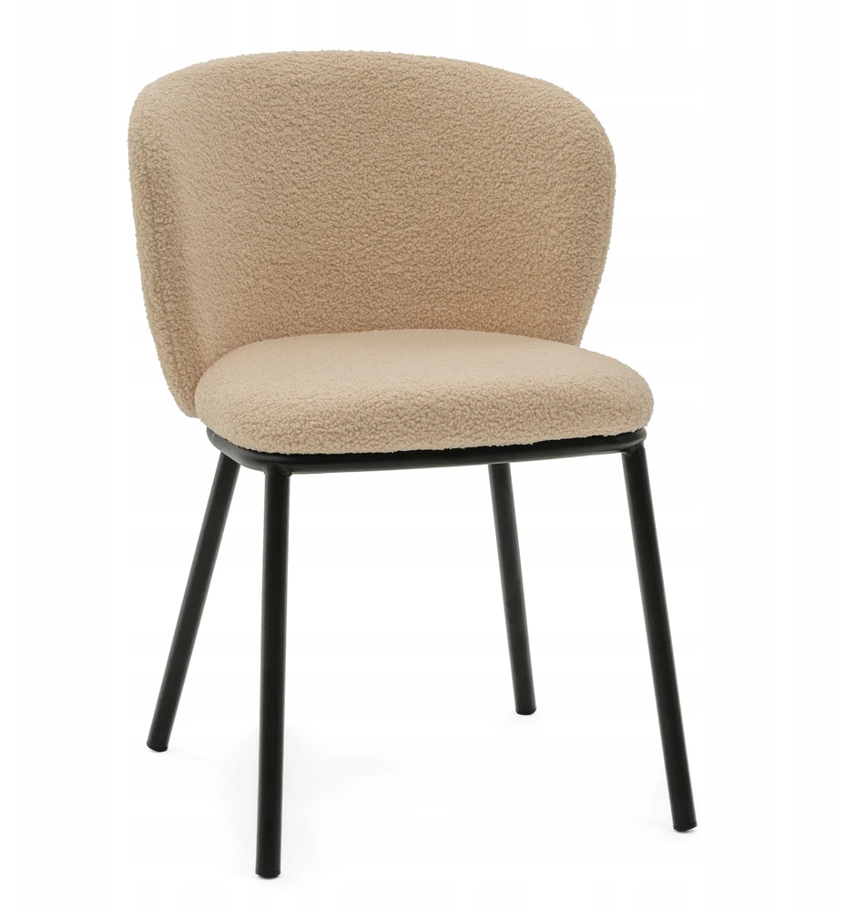 Home Design BOUCLE TEDDY BEIGE MINŠTA KĖDĖ SVETAINEI, MODERNUS BARI
