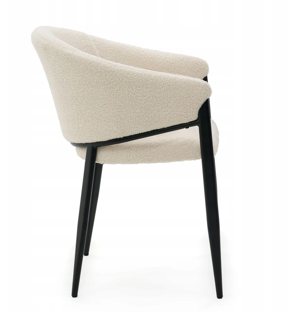 Home Design BOUCLE TEDDY MINKŠTA KĖDĖ SVETAINEI, VALGOMAI, MODERNAUS GLAMURAS