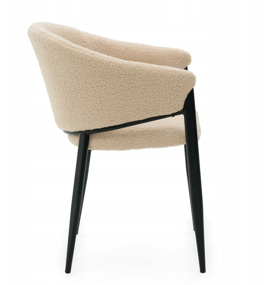 Home Design BOUCLE TEDDY MINKŠTA KĖDĖ SVETAINEI, MODERNAUS GLAMOUR