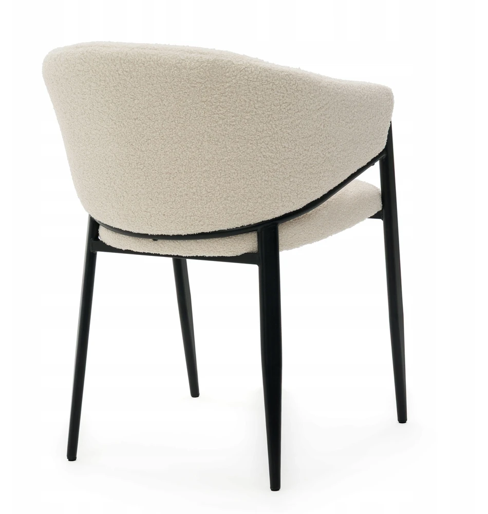 Home Design BOUCLE TEDDY MINKŠTA KĖDĖ SVETAINEI, VALGOMAI, MODERNAUS GLAMURAS