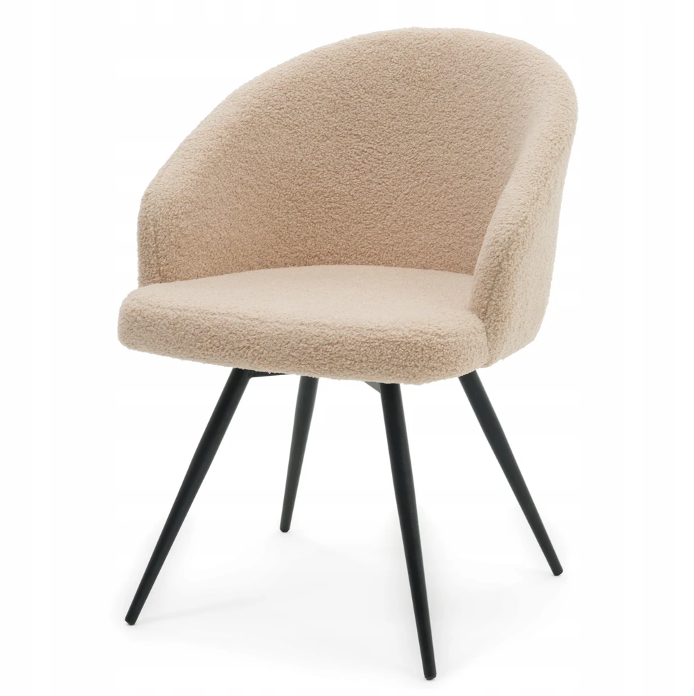 Home Design BOUCLE TEDDY MINŠTA SUKAMA KĖDĖ SVETAINEI MODENA, TAMSIAI BEIGE