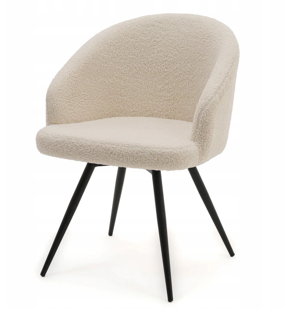 Home Design BOUCLE TEDDY MINŠTA SUKAMA KĖDĖ SVETAINEI MODENA ŠVIESI BEIGE