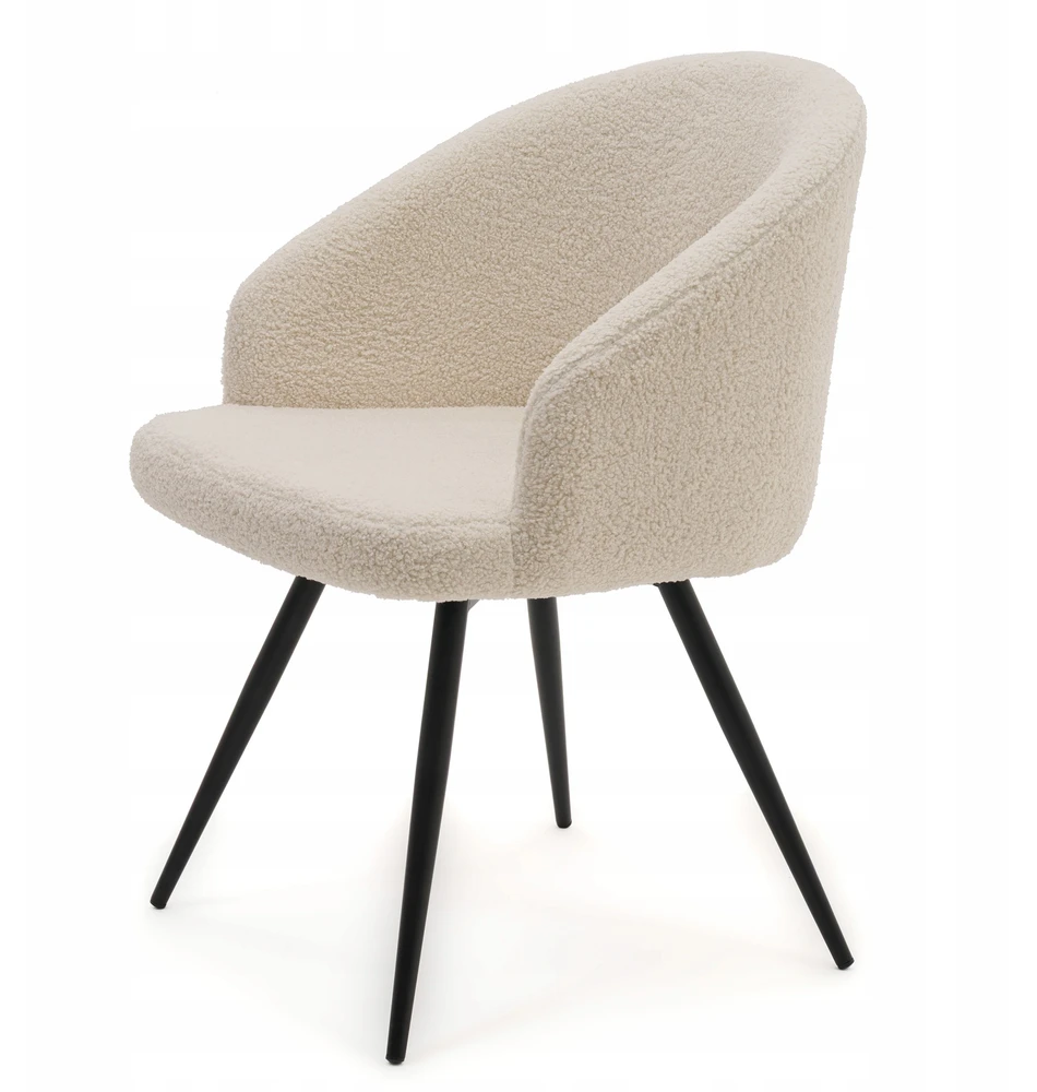 Home Design BOUCLE TEDDY MINŠTA SUKAMA KĖDĖ SVETAINEI MODENA ŠVIESI BEIGE