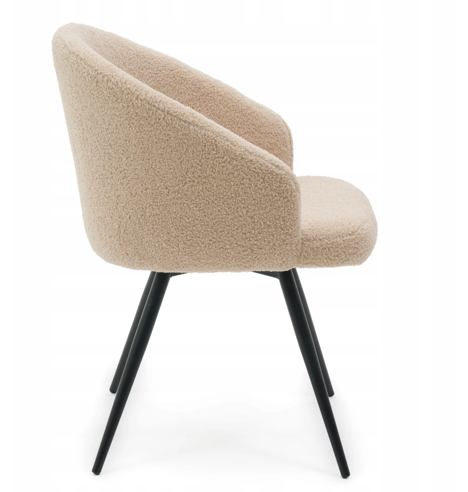 Home Design BOUCLE TEDDY MINŠTA SUKAMA KĖDĖ SVETAINEI MODENA, TAMSIAI BEIGE