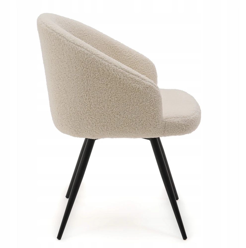 Home Design BOUCLE TEDDY MINŠTA SUKAMA KĖDĖ SVETAINEI MODENA ŠVIESI BEIGE